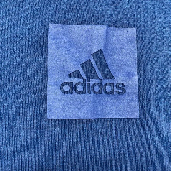 Adidas Navy Blue muscle tank top tie died draped back SP - Picture 5 of 14
